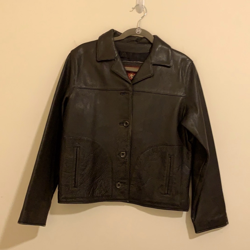 Black Leather Jacket-The Territory Ahead-Medium